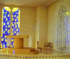 Matisse's Chapel Altar in Vence, France