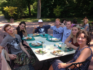 A perfect afternoon. Lunch at Winterthur with Garbiñe, my boys and friends.