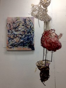 Mixed media painting and sculpture by NanciHersh