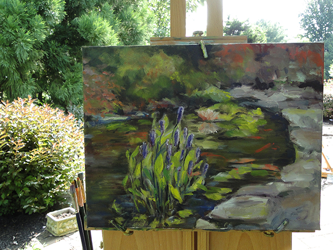 Joan Supllee's beautful pond side Plein Air