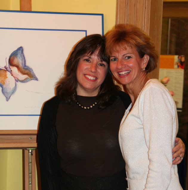 photo of Beth Deutch and Ellen McVicker at the 3rd Art of Survival, Red Ban, NJ
