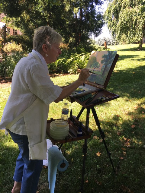 Painting by the Pond 2017- Deena